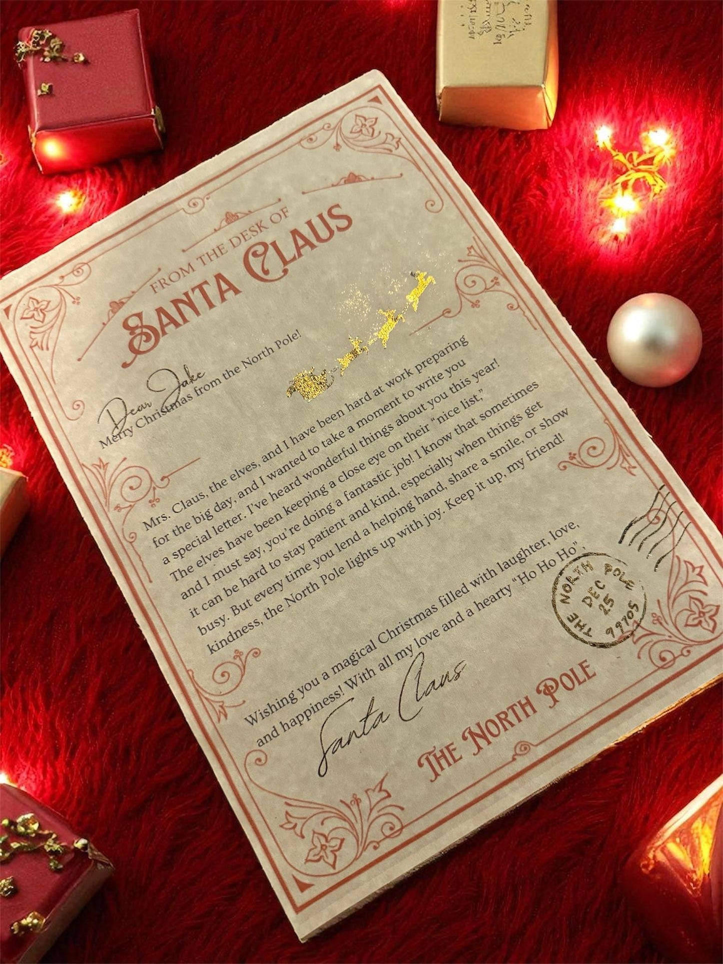 Santa Claus certificate